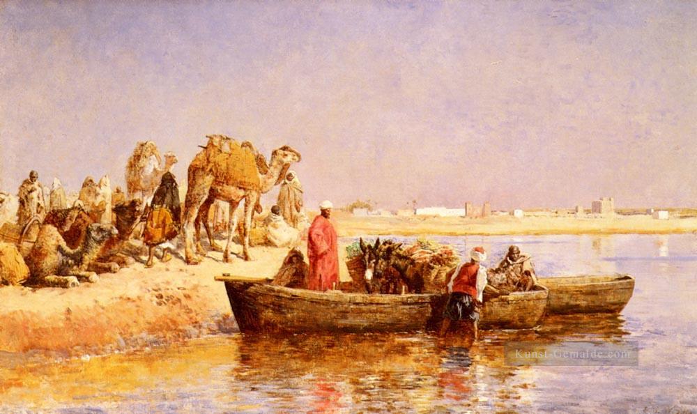 am Nil Araber Edwin Lord Weeks Ölgemälde